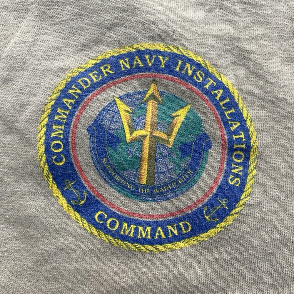 Vintage y2k Military Operation Iraqi Brown Sand T-Shirt Navy Installation Size L - Picture 5 of 8